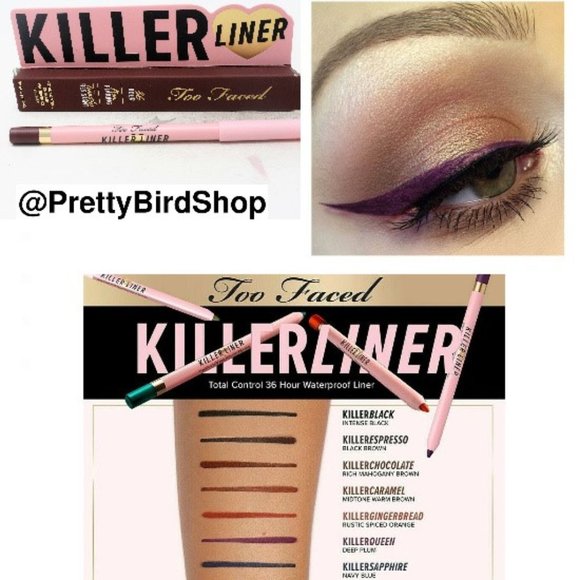Too Faced Other - TOO FACED Killer Liner 36hr longwear KILLER QUEEN Eyeliner NIB plum Rare